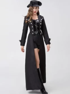 Halloween Steampunk Costumes Merchandise Holidays Costumes Retro Black Outer