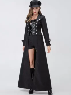 Halloween Steampunk Costumes Merchandise Holidays Costumes Retro Black Outer