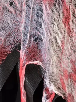 Halloween Tattered Bloodstained Cape Horror Cloak With Hood Cosplay Costume