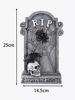 Halloween Tombstone Decor Gothic Graveyard Lawn Ornaments Weatherproof Resin Cemetery Props