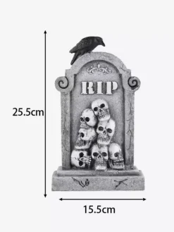Halloween Tombstone Decor Gothic Graveyard Lawn Ornaments Weatherproof Resin Cemetery Props