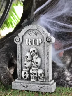 Halloween Tombstone Decor Gothic Graveyard Lawn Ornaments Weatherproof Resin Cemetery Props