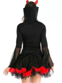 Halloween Witch Costume Halloween Vampire Women Short Dresses