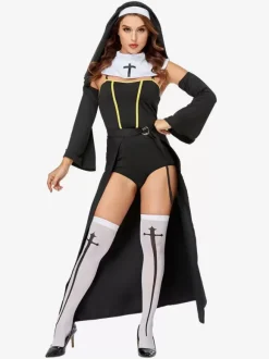 Halloween Womens Costume Halloween Cosplay Set Sexy Lingerie for Adults The Christ Child in Medieval Retro Dresses