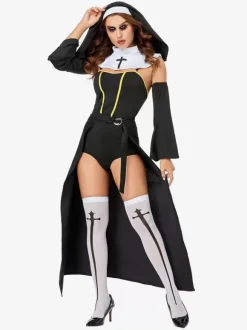 Halloween Womens Costume Halloween Cosplay Set Sexy Lingerie for Adults The Christ Child in Medieval Retro Dresses