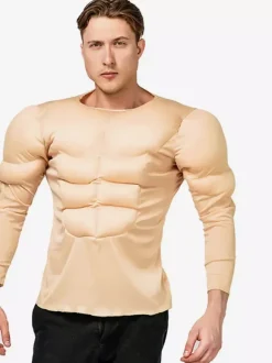 Halloween Adult muscle wear muscular man T-shirt