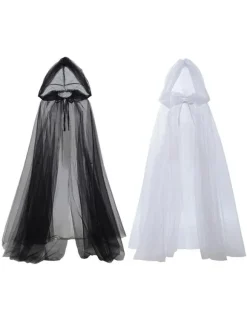 Halloween Bridal Cape Vampire Princess Dress Witch Cosplay Masquerade Costume