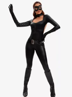 Halloween Carnival Halloween Costumes Black Catgirl Costumes