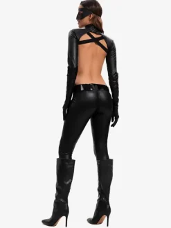 Halloween Carnival Halloween Costumes Black Catgirl Costumes