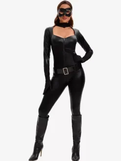 Halloween Carnival Halloween Costumes Black Catgirl Costumes