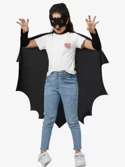 Halloween Costumes For Kids Black Halloween Set Kid's Polyester Cloak Mask