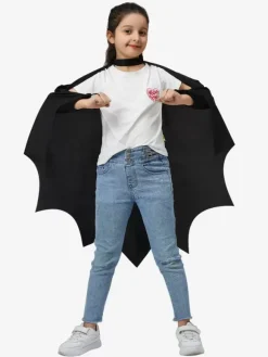 Halloween Costumes For Kids Black Halloween Set Kid's Polyester Cloak Mask