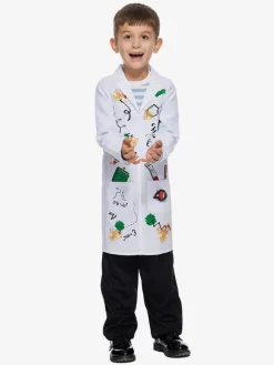 Halloween Costumes For Kids White Halloween Set Kid's Polyester Overcoat Wig