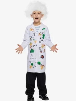 Halloween Costumes For Kids White Halloween Set Kid's Polyester Overcoat Wig