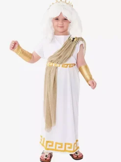 Halloween Costumes For Kids White Halloween Set Kid's Polyester Dress