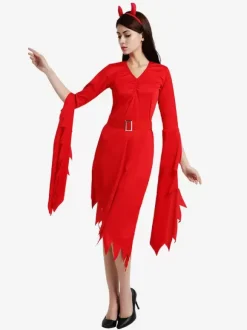 Halloween Costumes Holidays Merchandise Holidays Costumes Christmas Sexy Red Polyester Fiber