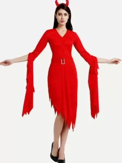 Halloween Costumes Holidays Merchandise Holidays Costumes Christmas Sexy Red Polyester Fiber