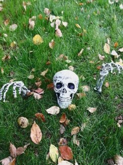 Halloween Decorations White Armwear Plastic Skull Skeleton Hands Props