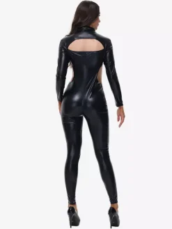 Halloween Devil Costumes Black Women Sexy Jumpsuit Set Holidays Costumes