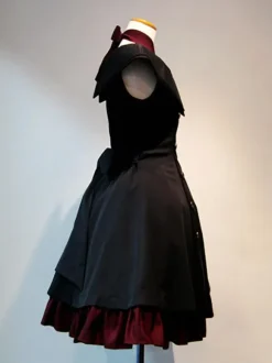 Halloween Gothic Lolita Dresses Ruffles Black