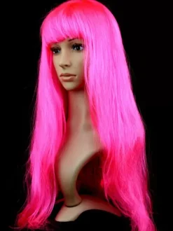 Halloween Hair Wigs Purple Long Straight Carnival Wigs