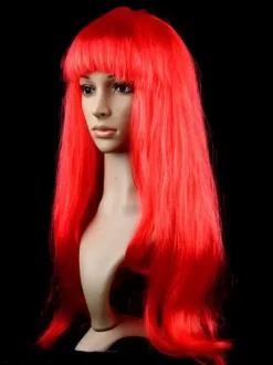 Halloween Hair Wigs Purple Long Straight Carnival Wigs