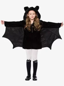 Halloween Kids Carnival Cosplay Costumes Bat Black Jumpsuit For Child