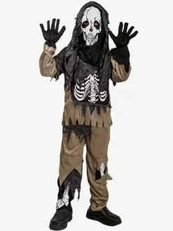 Halloween Kids Halloween Costumes Coffee Brown Halloween Set Kid's Polyester Pants Top