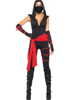 Halloween Ninja Costume Women Sexy Mortal Kombat Carnival Costume
