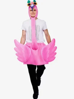 Halloween Pink Flamingo Stage Performance Costume Carnival Funny Party Costume