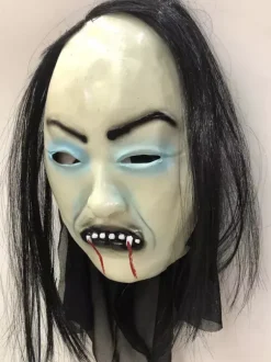 Halloween Scary Mask For Adult Human Face Decorations Polyester Fiber Holiday Decorations