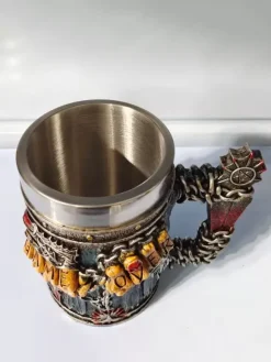 Halloween Skull Beer Stein Gothic Novelty Mug Stainless Steel Tumbler