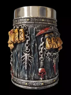 Halloween Skull Beer Stein Gothic Novelty Mug Stainless Steel Tumbler