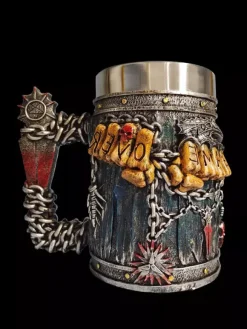 Halloween Skull Beer Stein Gothic Novelty Mug Stainless Steel Tumbler