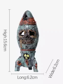 Halloween Skull Bomb Prop Resin Steampunk Nuclear Warhead