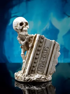Halloween Skull Pen Holder Resin Desktop Decor