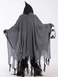 Halloween Tattered Ghost Cape Scary Costume