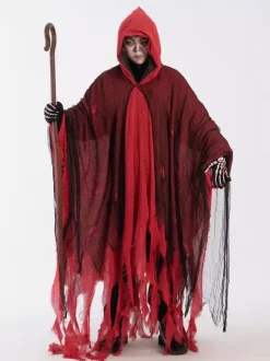 Halloween Tattered Ghost Cape Scary Costume