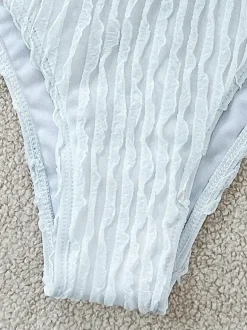 Halter Textured Fabric Bikini Swimwear For Summer 2026