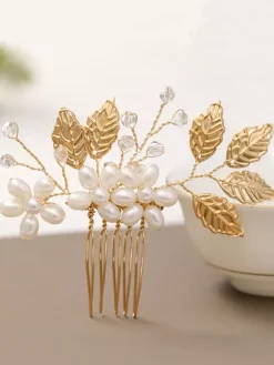 Handmade Headpieces Wedding Comb Metal Hair Accessories For Bride