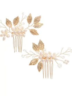 Handmade Headpieces Wedding Comb Metal Hair Accessories For Bride