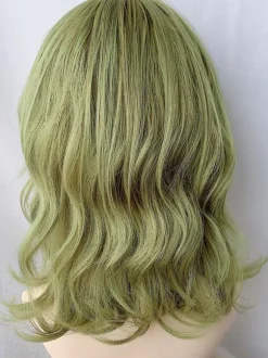 Harajuku Fashion Lolita Wigs Short Heat-resistant Fiber Green Lolita Accessories