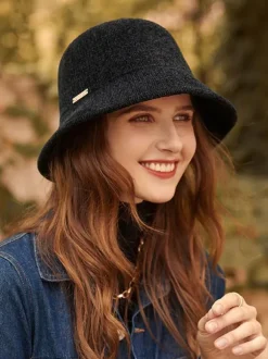 Hats For Women Fashion Chic Winter Warm Bucket Hat