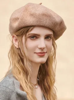 Hats For Women Pretty Wool Winter Warm British Style Beret