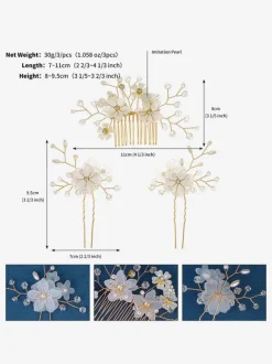 Headpiece Wedding Comb Metal Hair Accessories For Bride