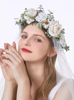 Headpiece Wedding Corduroy Bridal Hair Accessories