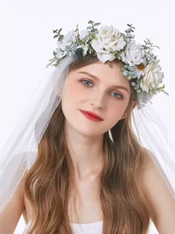 Headpiece Wedding Corduroy Bridal Hair Accessories
