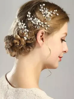 Headpieces Wedding Hairpin Pearl Rhinestone Bridal Hair Accessories