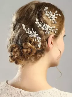 Headpieces Wedding Hairpin Pearl Rhinestone Bridal Hair Accessories