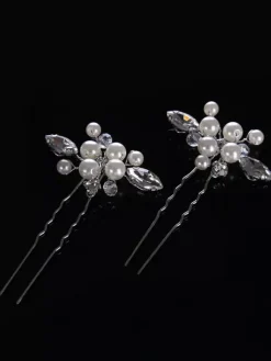 Headpieces Wedding Headwear Pearl Metal Bridal Hair Accessories